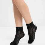 Women's Geometric Chevron Pointelle Ankle Socks