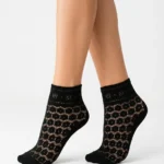 Women's Breathable Pointelle Mesh Ankle Socks
