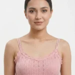Premium Eyelet Ribbed Lace Bandeau Bralette
