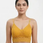 Premium Geometric Crochet Lace Longline Bralette