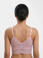Premium Geometric Crochet Lace Longline Bralette - Image 2