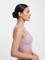 Premium Geometric Crochet Lace Longline Bralette - Image 3