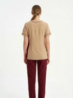 Women’s Professional Healthcare & Staff Scrub Tunic Top - Image 2