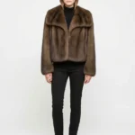 Women’s Luxury Cropped Faux Fur Jacket