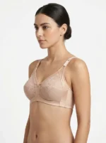 Women’s Non-Wired Full Coverage Floral Lace Bra - Image 3