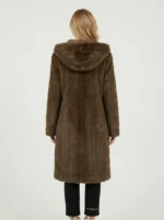 Women’s Luxury Hooded Faux Fur Winter Coat - Image 2