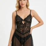 Women’s Lace Bodysuit Chemise Lingerie