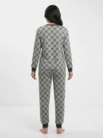 Women’s Geometric Monogram Print Pajama - Image 2