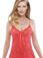 Women’sTrim Babydoll Chemise Lingerie
