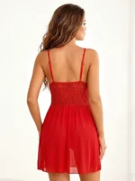 Women’s Lace Trim Babydoll Chemise Lingerie - Image 2